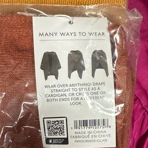 Simply Noelle Terracotta Knit Wrap